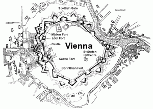 La Città di Vienna nel 1683